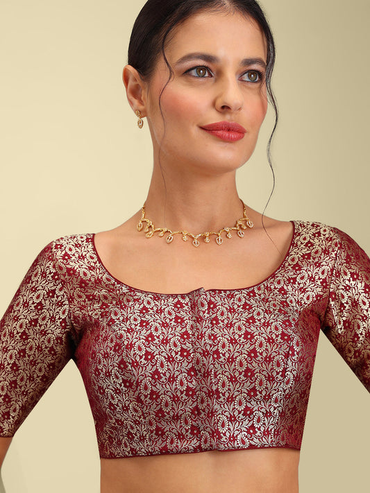 Women's Designer Brocade Saree Blouse