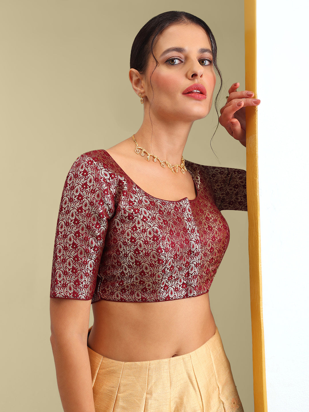 Women's Designer Brocade Saree Blouse