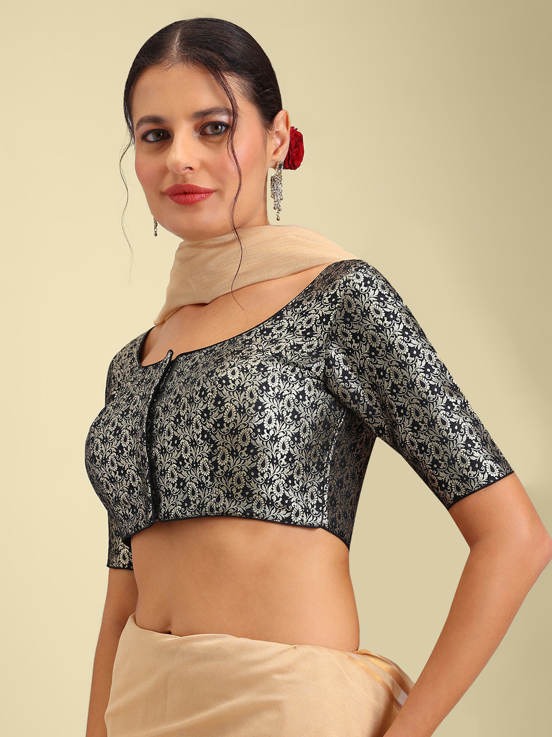 Women's Designer Brocade Saree Blouse