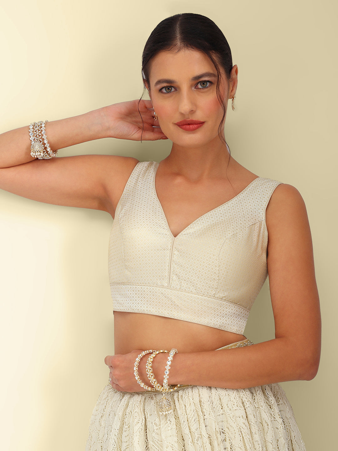 Women's Designer Brocade Saree Blouse