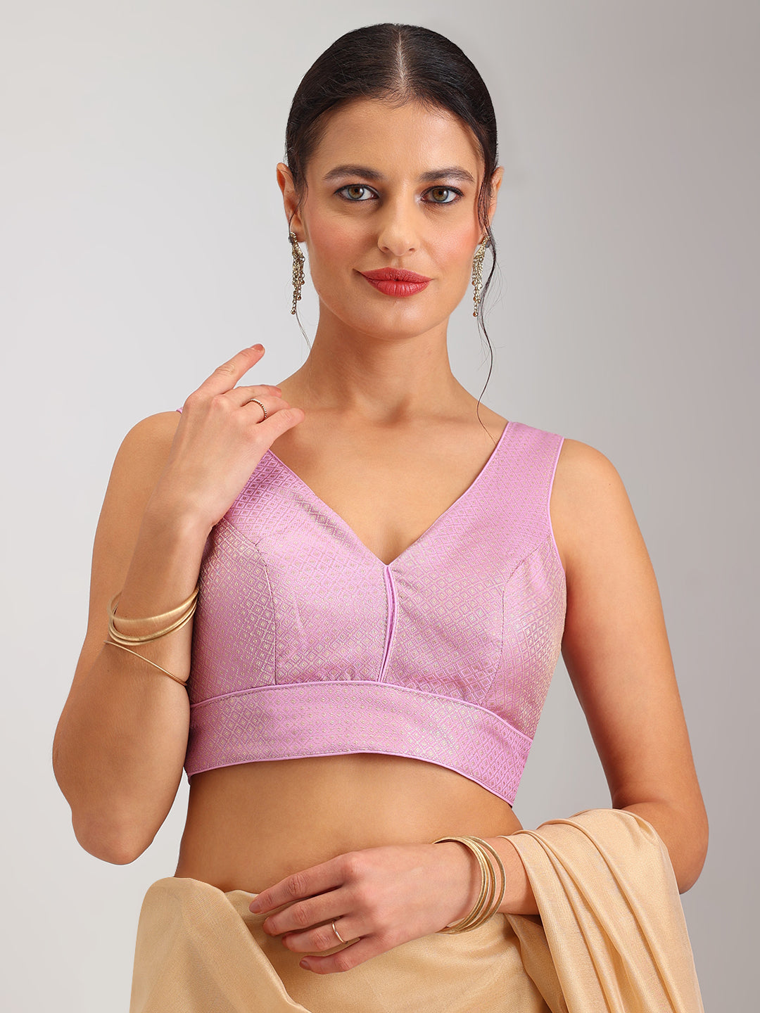 Women's Designer Brocade Saree Blouse