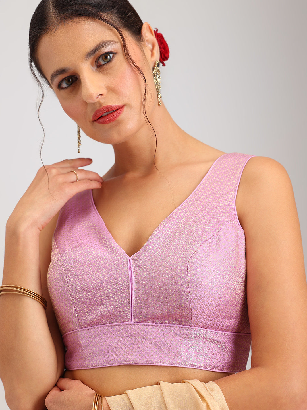 Women's Designer Brocade Saree Blouse