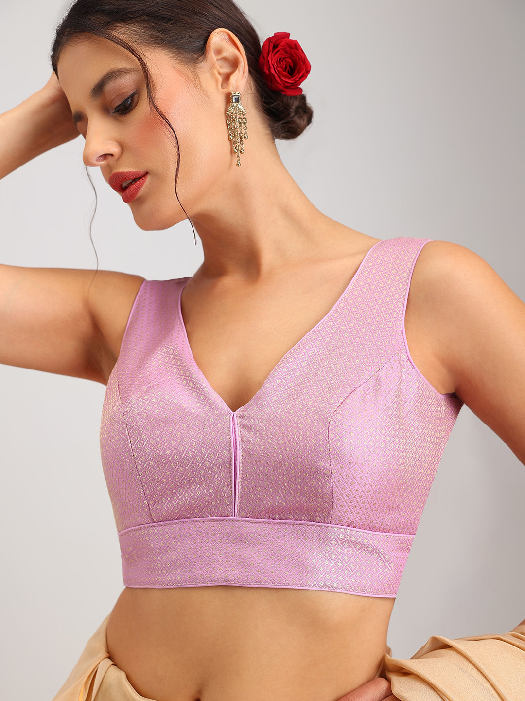 Women's Designer Brocade Saree Blouse