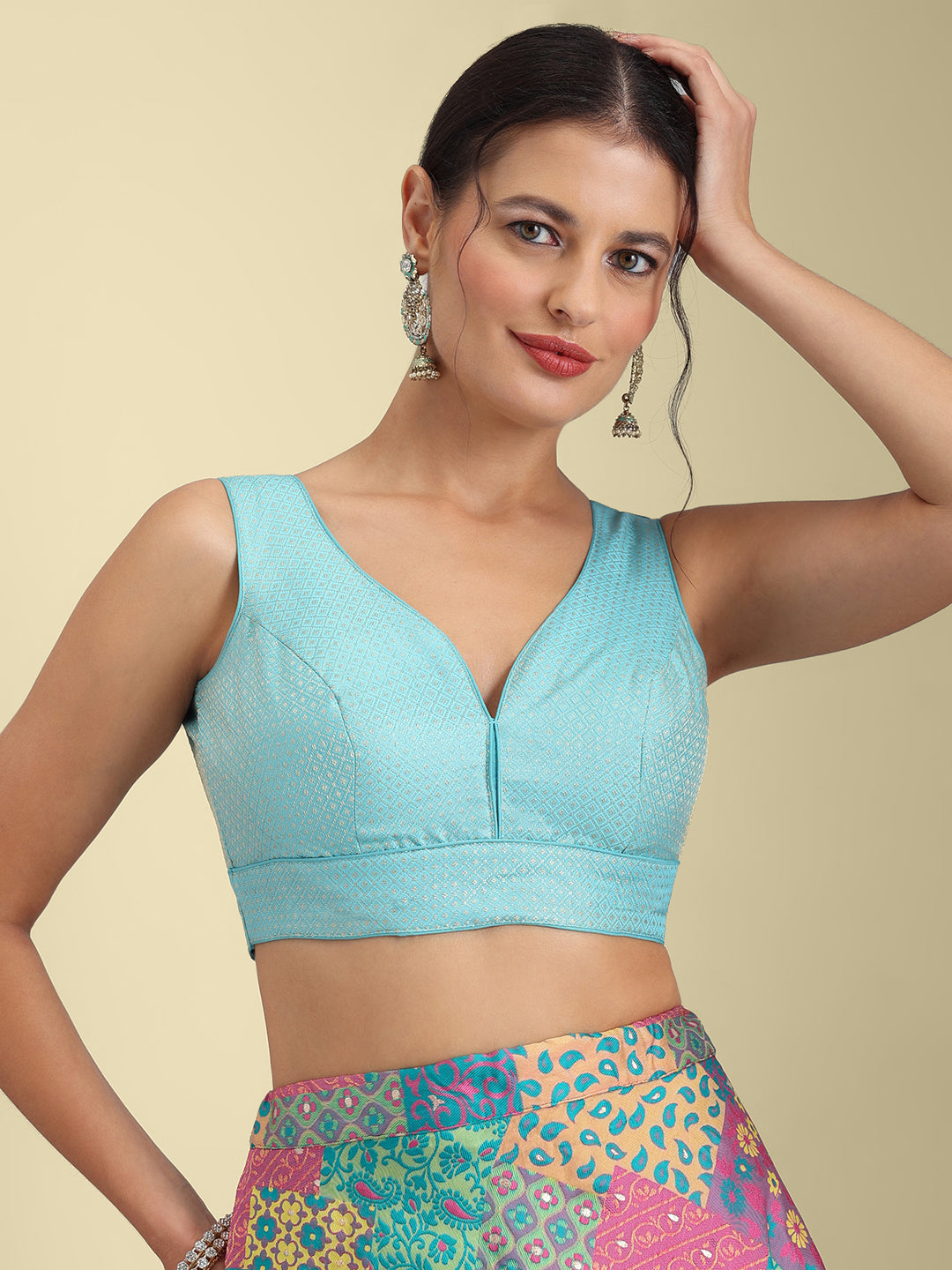 Women's Designer Brocade Saree Blouse