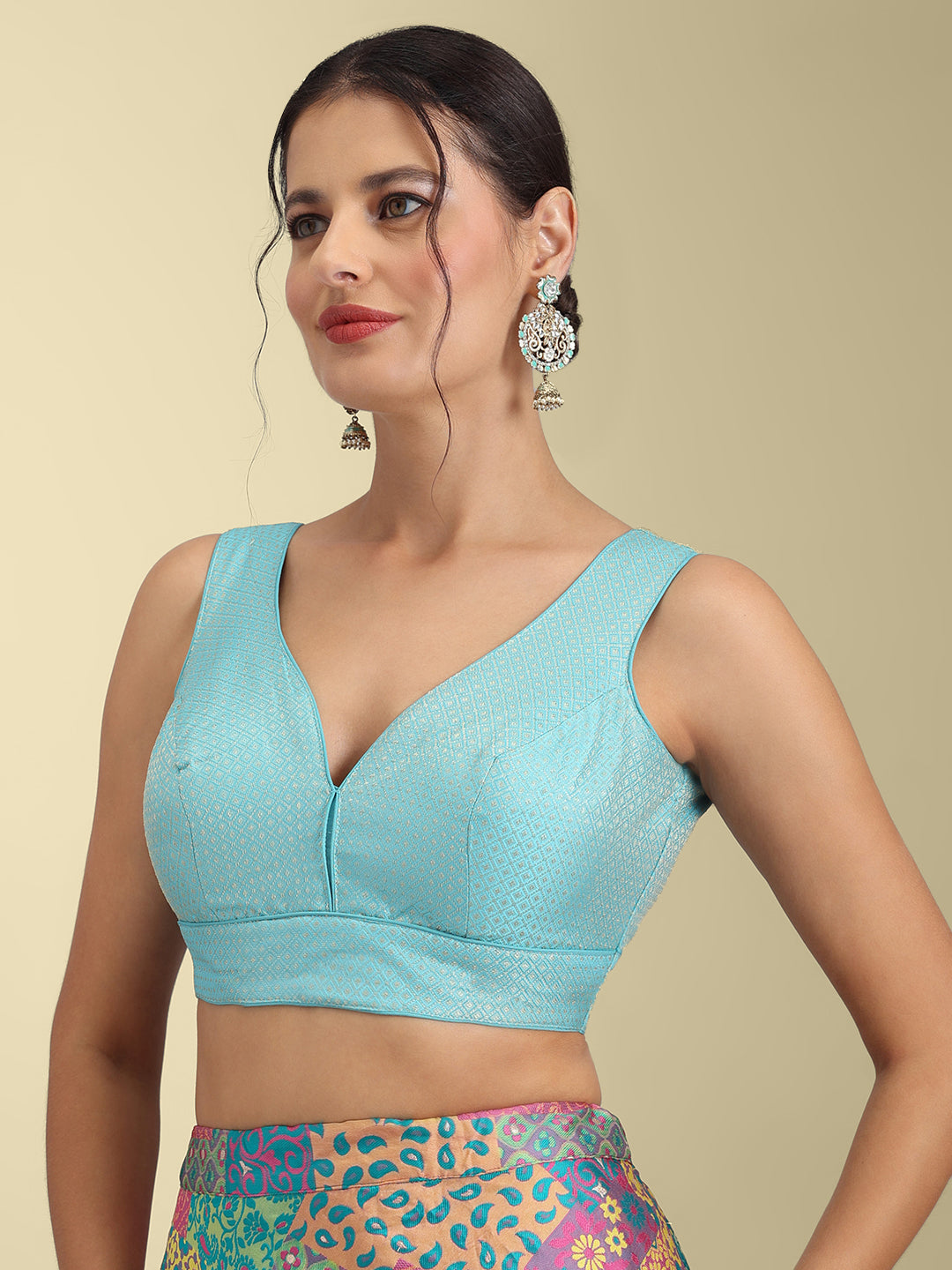 Women's Designer Brocade Saree Blouse