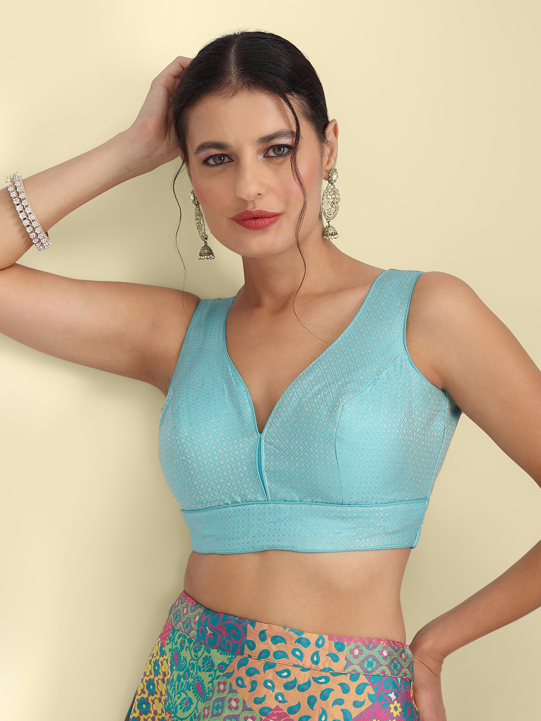 Women's Designer Brocade Saree Blouse