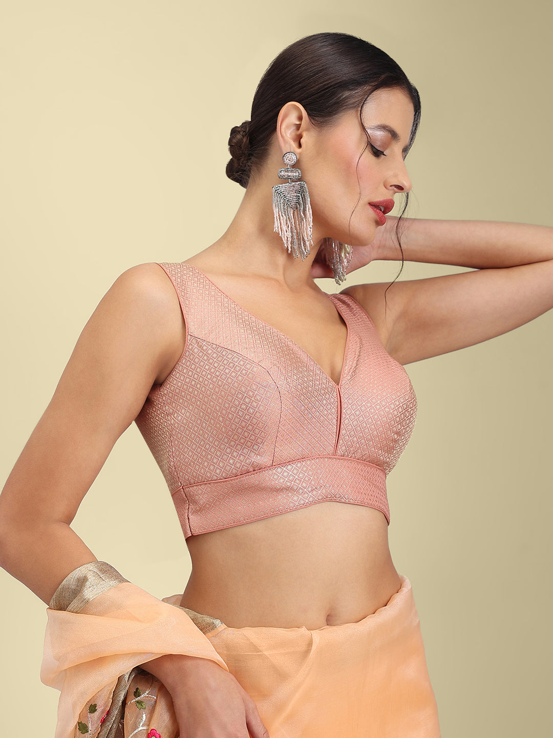 Women's Designer Brocade Saree Blouse