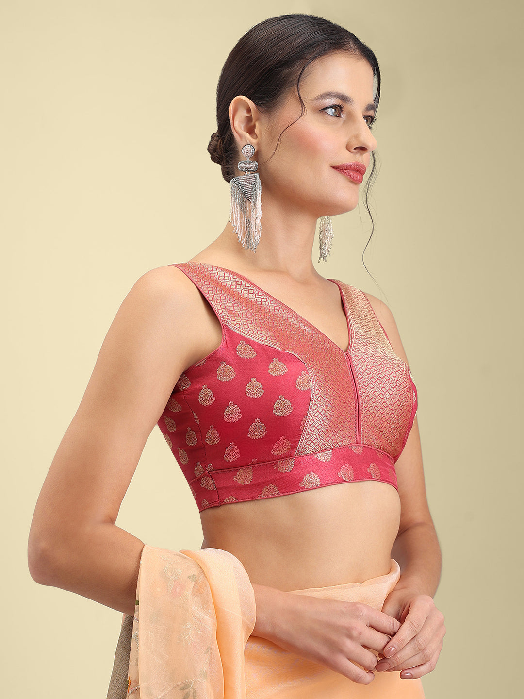 Women's Designer Brocade Saree Blouse