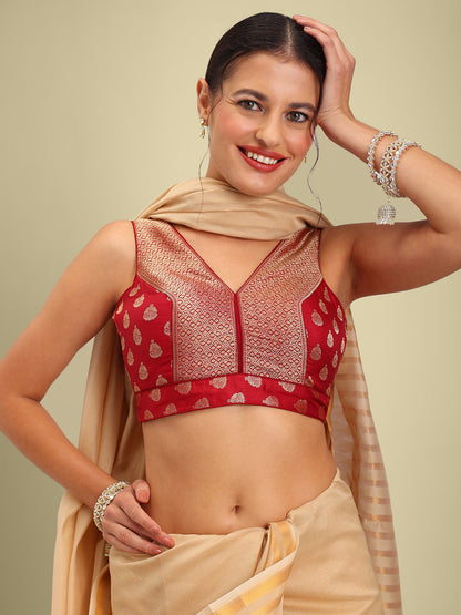 Women's Designer Brocade Saree Blouse