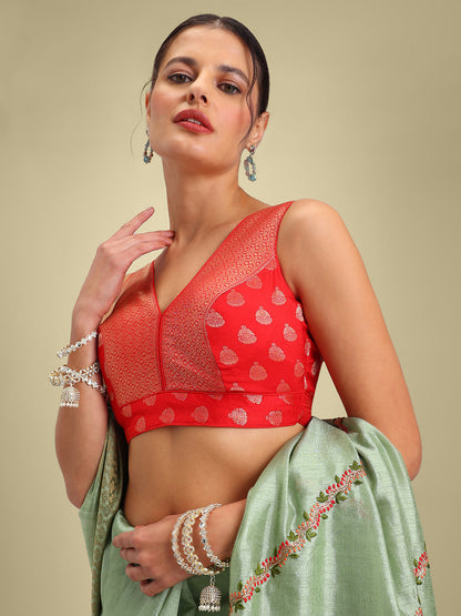 Women's Designer Brocade Saree Blouse