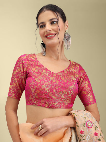 Women's Designer Brocade Saree Blouse