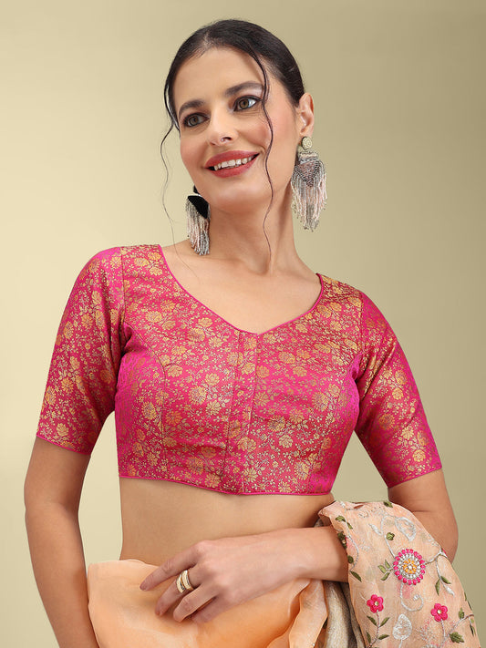 Women's Designer Brocade Saree Blouse