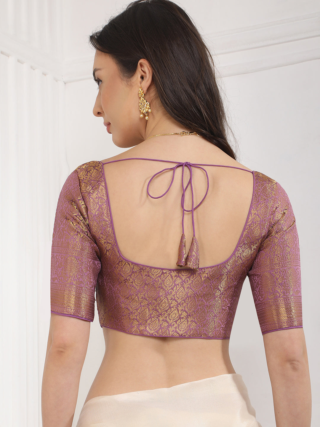 Designer Brocade Saree Blouse