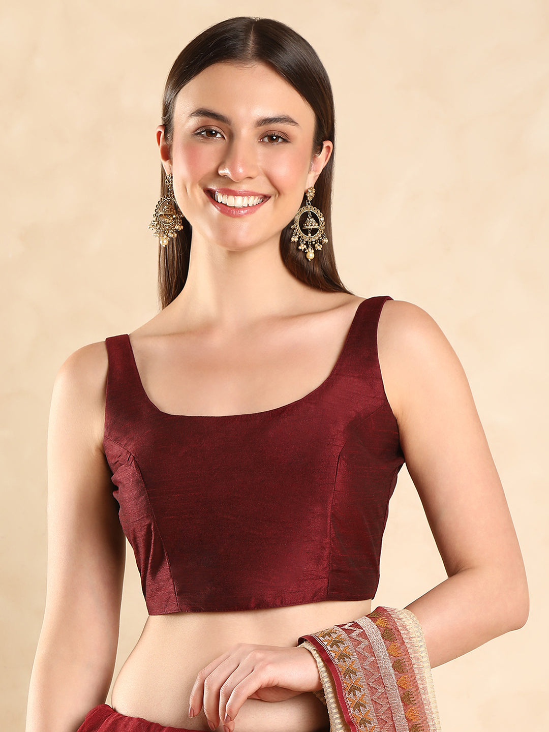 Sleeveless Saree Blouse