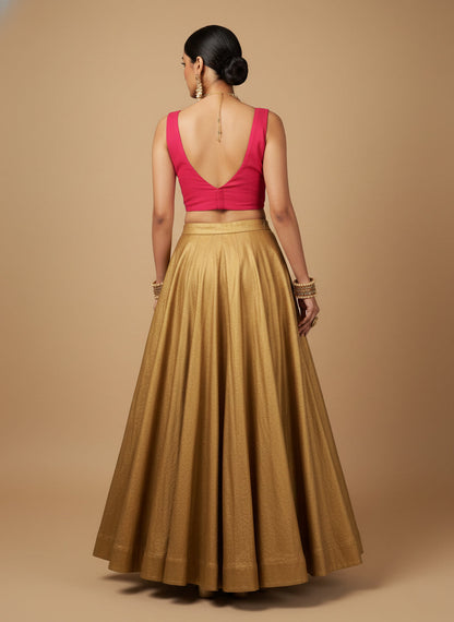 Capri Silk Padded V Neck Saree Blouse