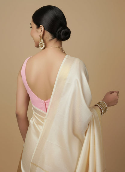 Capri Silk Padded V Neck Saree Blouse
