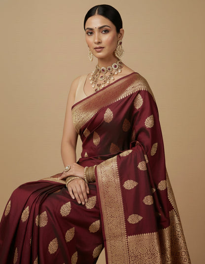 Capri Silk Padded V Neck Saree Blouse